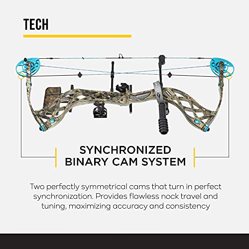 Diamond Archery Carbon Knockout Compound Bow - Breakup Country - 50 lbs Right Hand Mossy Oak