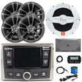Enrock Marine Infinity PRV-315.2 Marine Bluetooth Radio Receiver with 4x 6.5" Speakers, 10" Subwoofer, Amplifier & Accessories Chrome