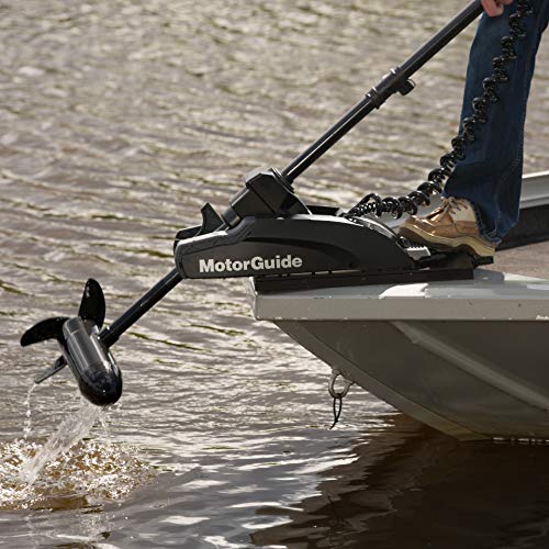 MotorGuide Xi3 Freshwater Trolling Motor Wireless Bow Mount 54-inch Shaft 70-Pound Peak Thrust GPS Black