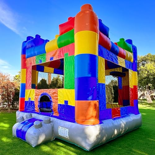 HERO KIDDO Block Party Bounce House Commercial Grade Inflatable 13x13