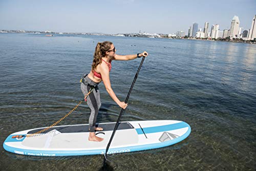 Boardworks SHUBU Riptide Inflatable Stand-Up Paddle Board (iSUP) Complete Kit Blue/White/Grey