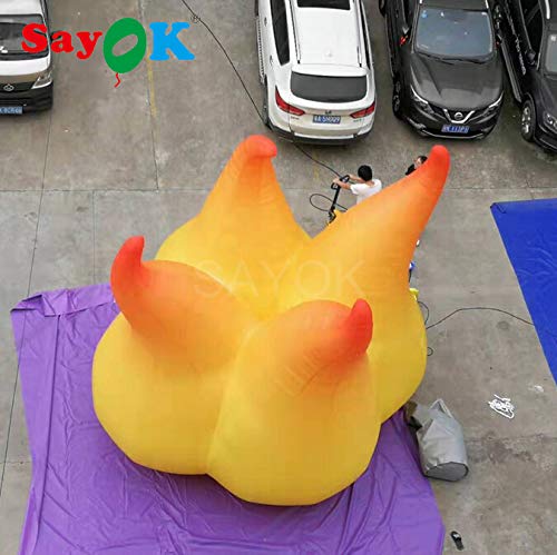 SAYOK Giant Inflatable Flame Model with Blower 16.4ft Tall