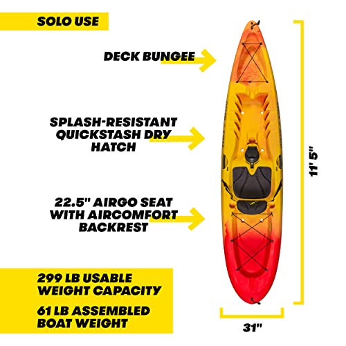 Ocean Kayak Malibu 11.5 Kayak Sunrise