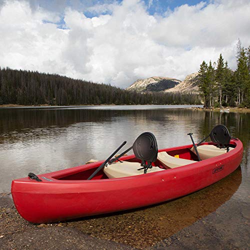 Lifetime Kodiak Canoe with 2 Paddles Red 13'