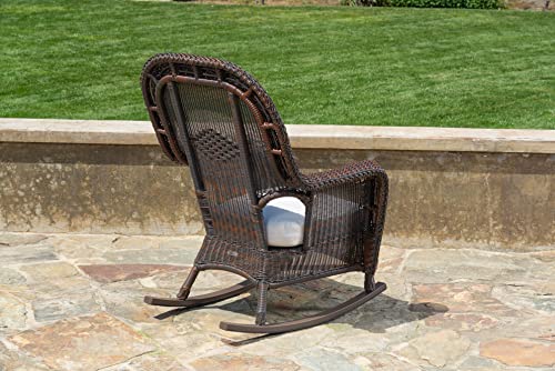 Tortuga Outdoor Sea Pines Rocking Chair Patio Seating Set Java