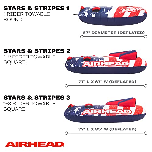 SportsStuff Stars and Stripes 3, 1-3 Rider Towable Tube Red / White / Blue