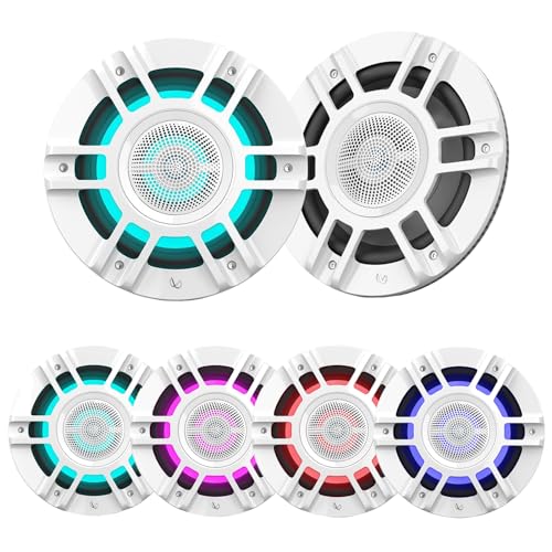 Enrock Marine Bluetooth AM/FM Radio & Speaker System with LED Subwoofer