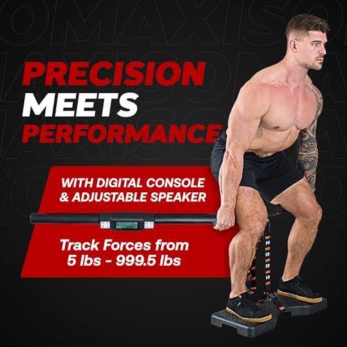 Dragon Door Isomax Isometric Training Equipment - Barbell with Digital Force Generation Meter - At Home Isometric Handgrip Workout Machine