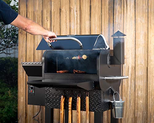 Prime Pellet Grills KC King Electric Pellet Smoker Grill with Digital Temperature Control Black