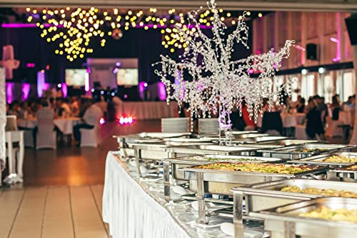 Party Tents Direct Backyard Party Pack 20x20 Ft Canopy Tent with 40 Chairs & 6 Tables White