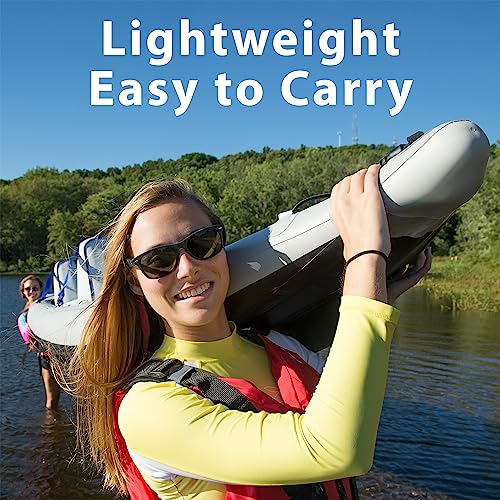 Sea Eagle 465 FastTrack Inflatable Kayak Deluxe 2 Person Package Blue/Gray