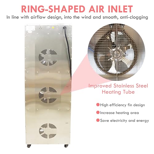 BREVELTION Food Dehydrator 36 Layers Stainless Steel