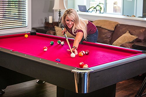 Mizerak Donovan II 8’ Billiard Table Black/Red