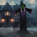 Northlight Huge Lighted Animated Talking Witch Halloween Decoration 15" Black