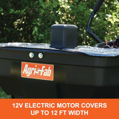 Agri-Fab 45-0627 Zero Turn Mower Electric Spreader 125 lb Hopper Capacity Black