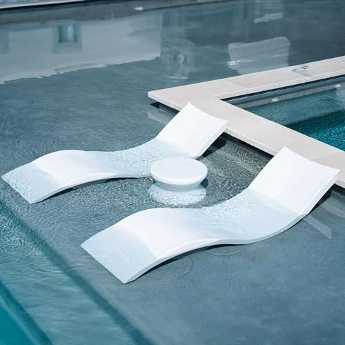 Ledge Lounger Oasis Bundle 2 Chaises + 1 Side Table Frost