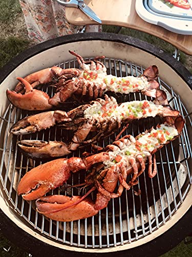 SUFUL 24-Inch Charcoal Kamado Grill with Side Table Green