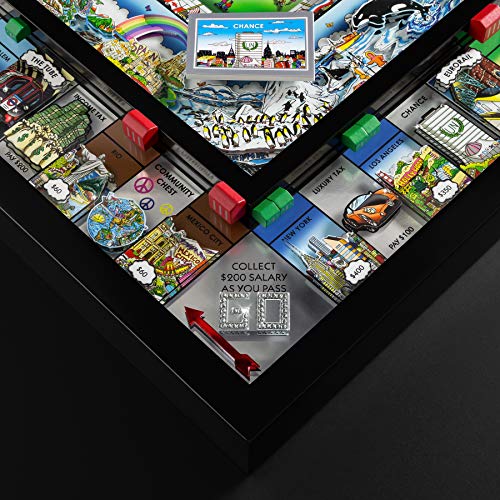 WS Game Company Monopoly World Edition by Charles Fazzino Multicolor