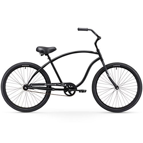 Firmstrong Chief Man Single Speed Beach Cruiser Bicycle Matte Black