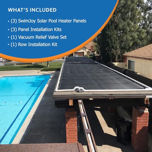 SolarPoolSupply Industrial Grade Solar Pool Heater DIY Kit - High-Wind Mounting System & Freeze Resistance