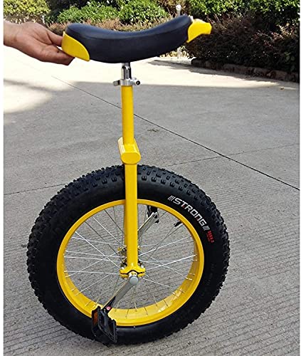 LJYT Unicycle 14-24 inch Perfect Beginner's with Adjustable seat Alloy Rim and Extra-Thick Tires Size 20inch