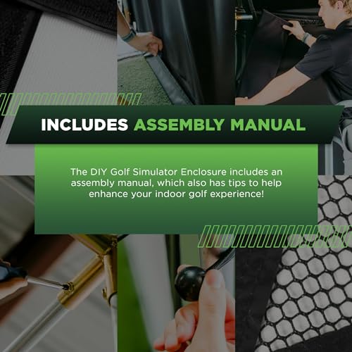 The Indoor Golf Shop DIY Golf Simulator Enclosure 9x12 - Black
