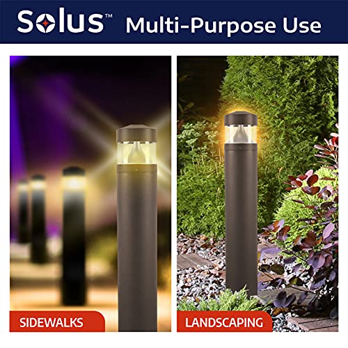 Solus LED Landscape Light Bollard 4-Pack 39" Bronze