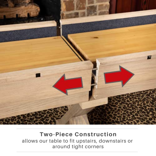 Freetime Fun Shuffleboard Table Rustic Oak