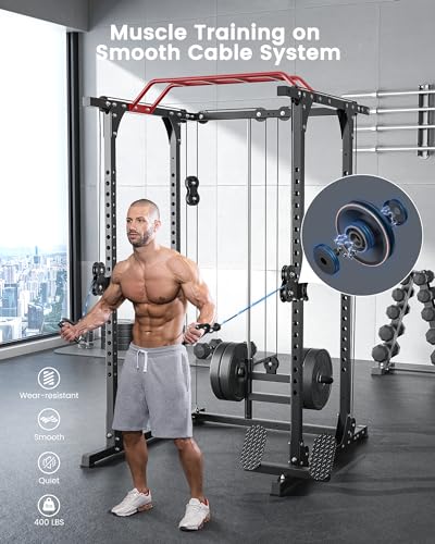 AKYEN Power Cage with Adjustable Cable Crossover System Black-01