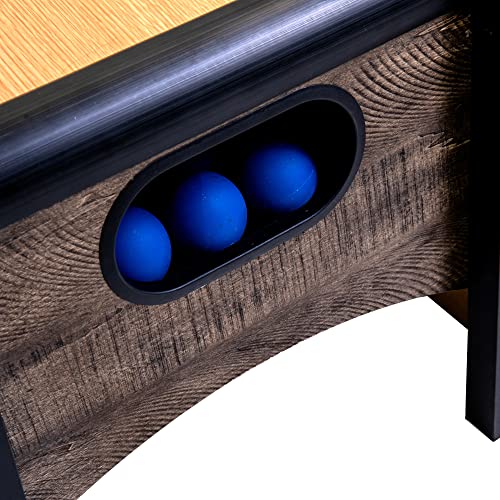American Legend 9’ Arcade Speedball Game Black - Engineered Wood, Realistic Play, Auto Ball Return, 4 Balls Included