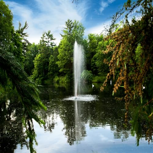 Scott Aerator Gusher Fountain 1 HP 115V Decorative Pond Aerator with 100 ft Electric Cord