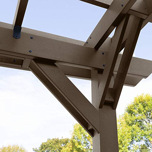 Highwood Bodhi 10x10 Pergola Weathered Acorn