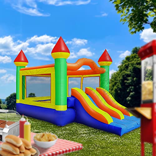 Cloud 9 Commercial Mega Party Bouncer Double Slide Castle Multicolor