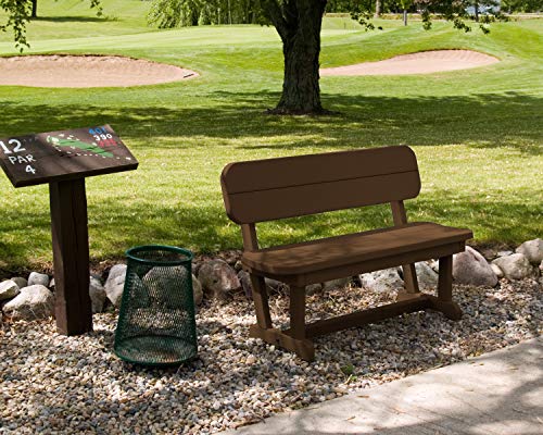Polywood Park Bench Slate Grey