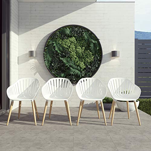 Brampton Patio Athens 11-Piece Outdoor Dining Table Set Light Teak Finish