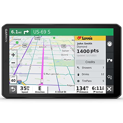 Garmin dezl OTR810 8" GPS Truck Navigator Bundle with Case and 32GB MicroSD