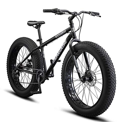 Mongoose Malus Fat Tire Mountain Bike 26-Inch Matte Black