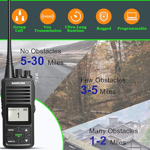 SAMCOM FPCN10A Long Range Rechargeable Two Way Radios 16 Pcs