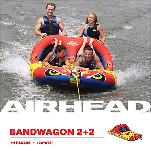 SportsStuff Bandwagon 2+2 Towable Tube Black