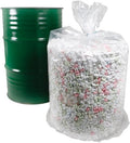 IP 55 Gallon Round Bottom Polypropylene Drum Liners 38" x 40" 4-Mil Clear Case of 100