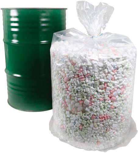 IP 55 Gallon Round Bottom Polypropylene Drum Liners 38" x 40" 4-Mil Clear Case of 100