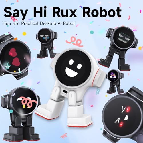LeTianPai Rux AI-ChatGpt Smart Pet Desktop Robot White