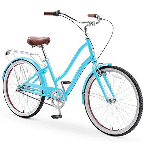 sixthreezero EVRYjourney Steel Women's Step-Through Touring Hybrid Bike Teal