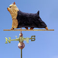 Yorkie Hand Carved & Painted Weathervane 32 Inch
