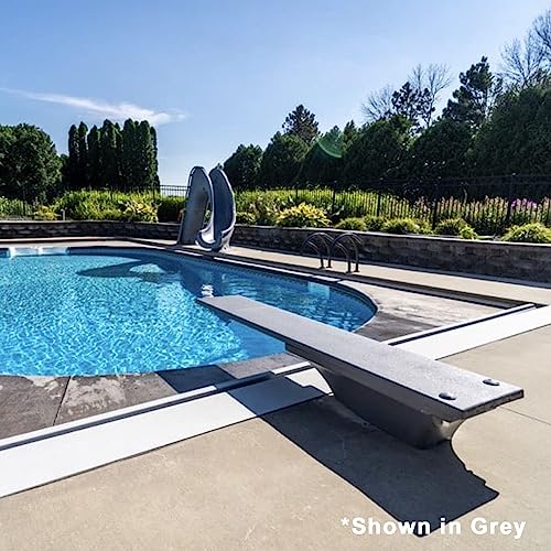 Global Pool Products 8' White Diving Board Replacement for Inground Pools