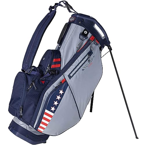 Sun Mountain 2024 C-130S Golf Stand Bag Grey/Navy PATRIOT