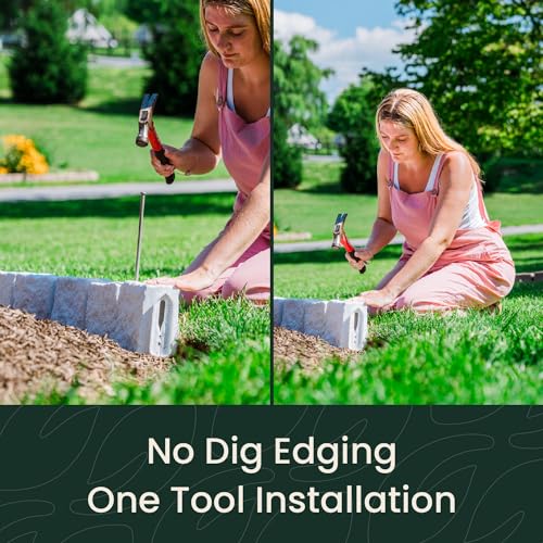 Beuta Landscaping Lawn Garden Edging Border 40Pc Sandstone