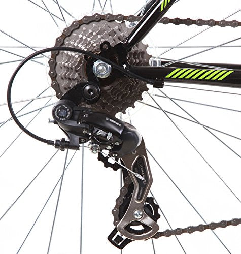Titan Trail 21-Speed Suspension Men's Mountain Bike 18-Inch Frame Green/Black
