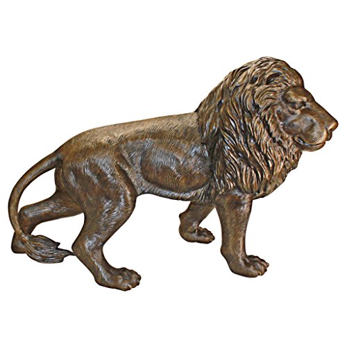 Design Toscano Guardian Lion Cast Bronze Garden Statue Two Tone Bronze & Verdigris