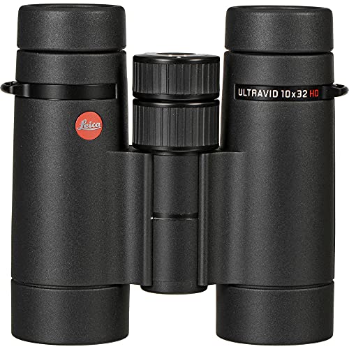 Leica 10x32 Ultravid HD-Plus Binoculars Set with Backpack, Monopod, Cleaning Kit, Cap Keepers & Neck Strap